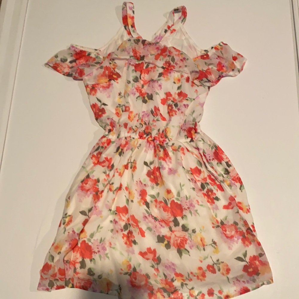 Abercrombie kids white floral dress